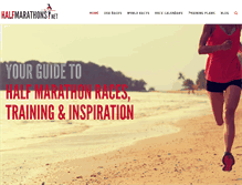 Tablet Screenshot of halfmarathons.net